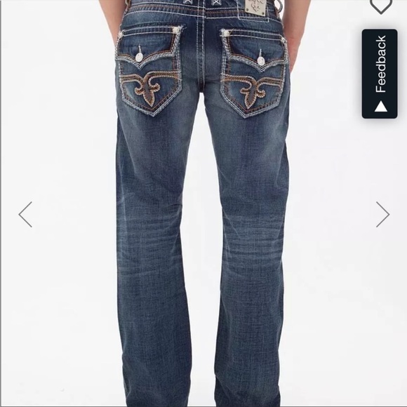 ROCK REVIVAL Harper Straight Denim Blue Jeans - Picture 2 of 7